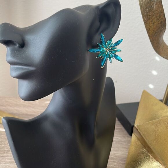 Bohemian blue star earring N50 - Picture 3 of 5
